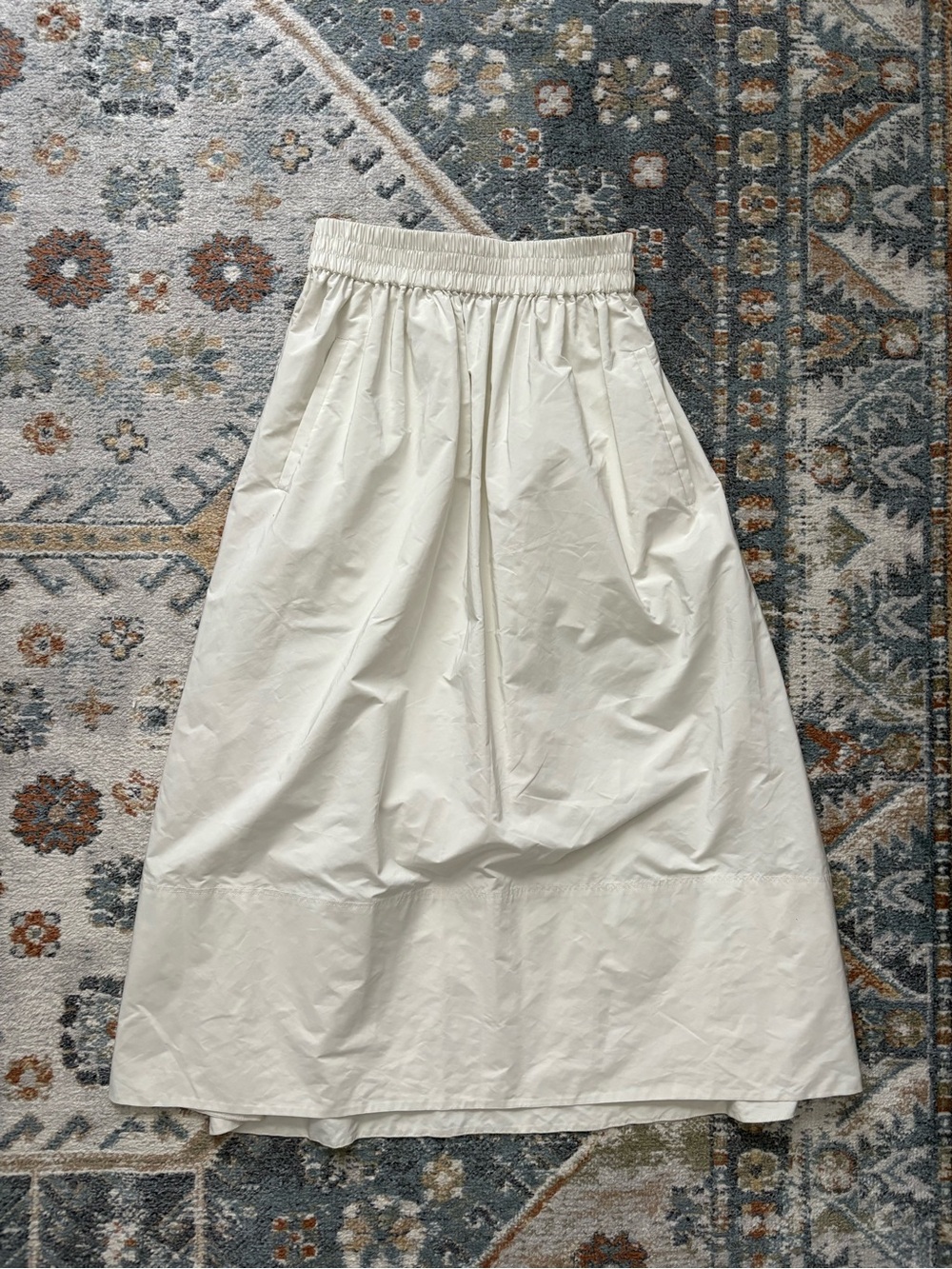 Tibi Nylon Pull On Full Skirt XXS
